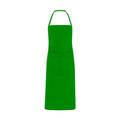 Delantal largo de popelina Verde Helecho UNICA