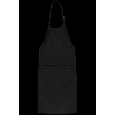 Delantal niños algodón con tira ajustable Black