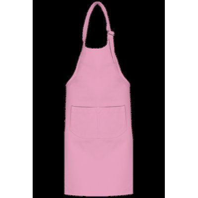 Delantal niños algodón con tira ajustable Dark Pink