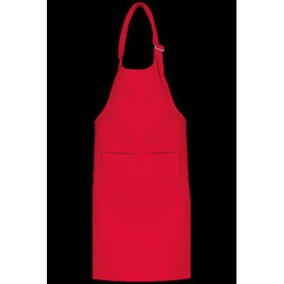 Delantal niños algodón con tira ajustable Red