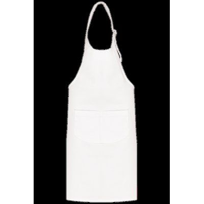 Delantal niños algodón con tira ajustable White