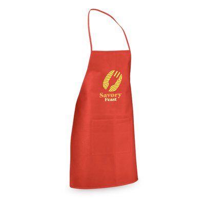 Delantal non-woven con bolsillo delantero