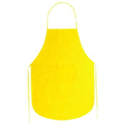 Delantal non-woven con bolsillo T-U Amarillo Talla Única Adulto