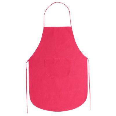 Delantal non-woven con bolsillo T-U Fucsia Talla Única Adulto