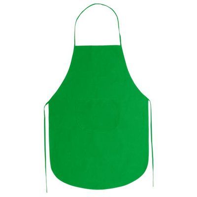 Delantal non-woven con bolsillo T-U Verde Helecho Talla Única Adulto