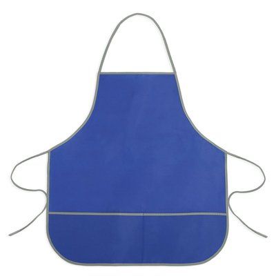 Delantal Non Woven Sublimable con Bolsillos Azul Royal