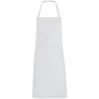 Delantal Largo de Sarga para Cocina Blanco UNICA