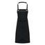 Delantal peto polipiel y bolsillos Black