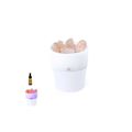 Difusor con LED, Sal del Himalaya y Aroma a Lavanda