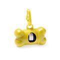 Dispensador de bolsas para mascota con enganche Amarillo