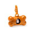 Dispensador de bolsas para mascota con enganche Naranja