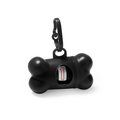 Dispensador de bolsas para mascota con enganche Negro