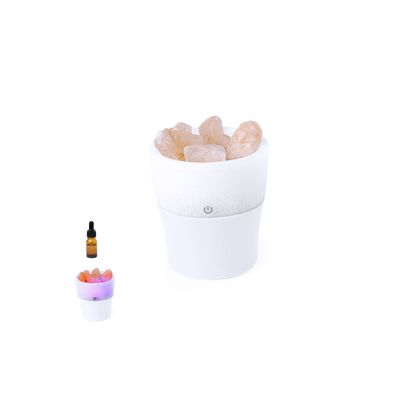 Difusor con LED, Sal del Himalaya y Aroma a Lavanda