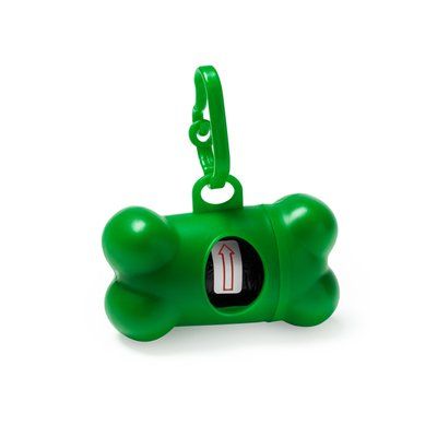 Dispensador de bolsas para mascota con enganche Verde Helecho Talla Única Adulto