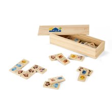 Dominó infantil de madera Natural Claro