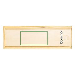 Dominó 28 Piezas en Caja Madera | Frontal | 60 x 30