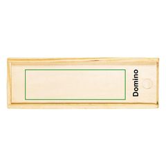 Dominó 28 Piezas en Caja Madera | Frontal | 100 x 30