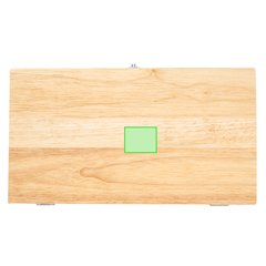 Dominó 28 pcs. Melamina y Estuche Bambú | En la tapa | 20 x 25