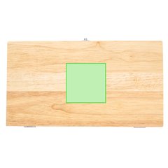 Dominó 28 pcs. Melamina y Estuche Bambú | En la tapa | 50 x 50