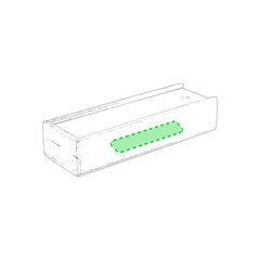Domino ecológico en caja de madera | Sobre el lateral | 100 x 20
