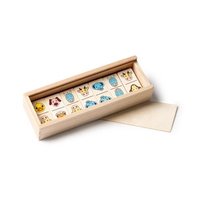 Dominó de madera infantil