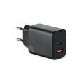 Enchufe carga rápida 65W de 2 polos UE Negro