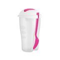 Ensaladera plastico con tenedor 750ml. Fucsia