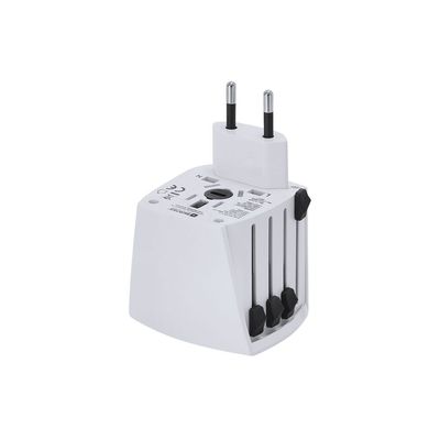 Enchufe adaptador de viaje universal compacto