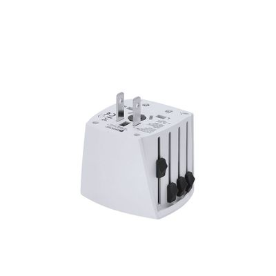 Enchufe adaptador de viaje universal compacto