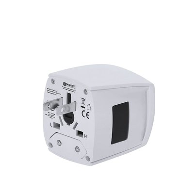 Enchufe adaptador de viaje universal compacto