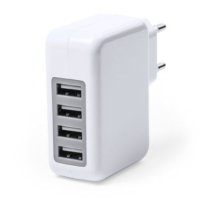 Enchufe cargador con 4 salidas USB Bla