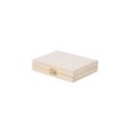Estuche de madera con acuarelas y ceras