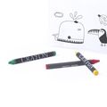 Estuche blanco para colorear incluye 5 ceras