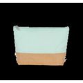 Estuche de canvas con base de yute natural Ice Mint / Natural