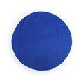 Esterilla circular de algodón con flecos y 1 bolsillo Azul