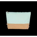 Estuche de canvas con base de yute natural Ice Mint / Natural
