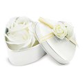 Estuche Corazón con 3 Rosas de Jabón