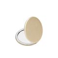 Espejo Redondo Plegable Metal y Aumento 2X Dorado