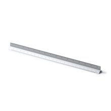 Escalímetro de aluminio de 30 cm Plata Talla Única Adulto
