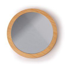 Espejo de bolsillo con base de bambú CRUDO TALLA ÚNICA ADULTO