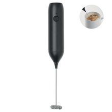 Espumador de leche eléctrico mate 1000 rpm Negro