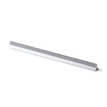 Escalímetro de aluminio de 30 cm Plata