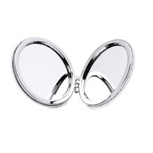 Espejo de bolsillo plegable con aumento Blanco