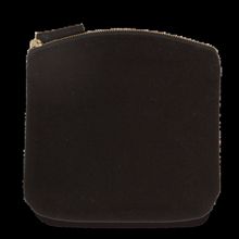 Estuche de algodón canvas con cremallera Black S