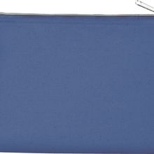 Estuche de algodón canvas mediano Dusty Blue / Silver