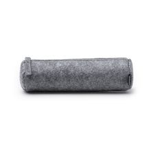 Estuche cilíndrico de fieltro reciclado Gris