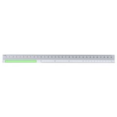 Escalímetro de 30 cm. de aluminio | En el cuerpo | 100 x 6