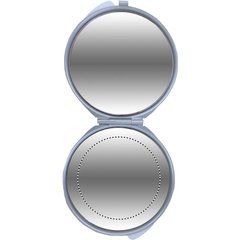 Espejo doble con aumento de aluminio y funda de terciopelo | MIRROR BOTTOM