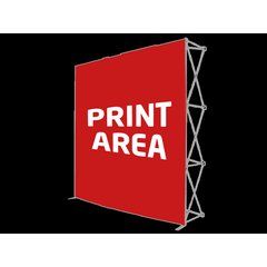 Estructura Pop Up Frontal 225cm con Velcro | Textil (sin laterales) | 2250 x 2250