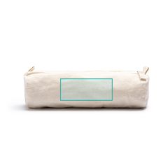 Estuche cilíndrico de algodón con cremallera | ZONA2 | 90 x 40